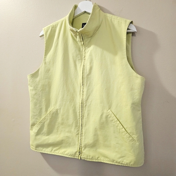 Eileen Fisher - Light Green Fleece Lined Vest - Size S - Picture 2 of 7